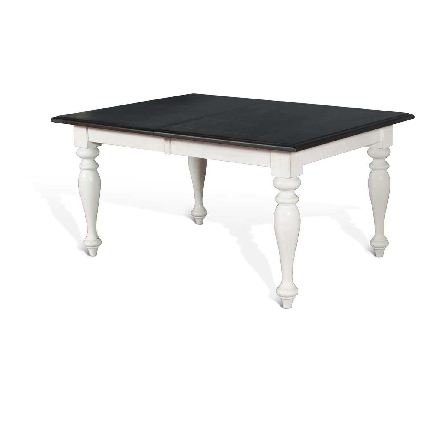 Carriage House - Rectangular Dining Table With Extensions - Cottage White / Europen Dark