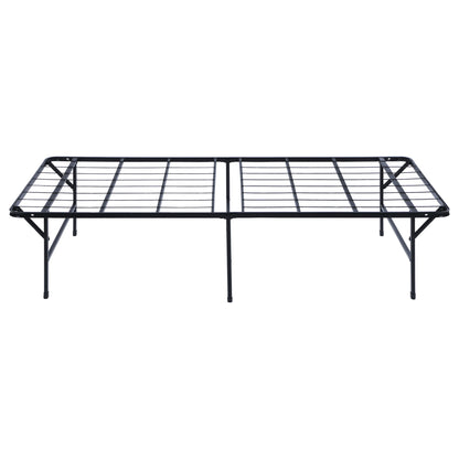 Mabel Metal Twin Mattress Support Platform Bed Black