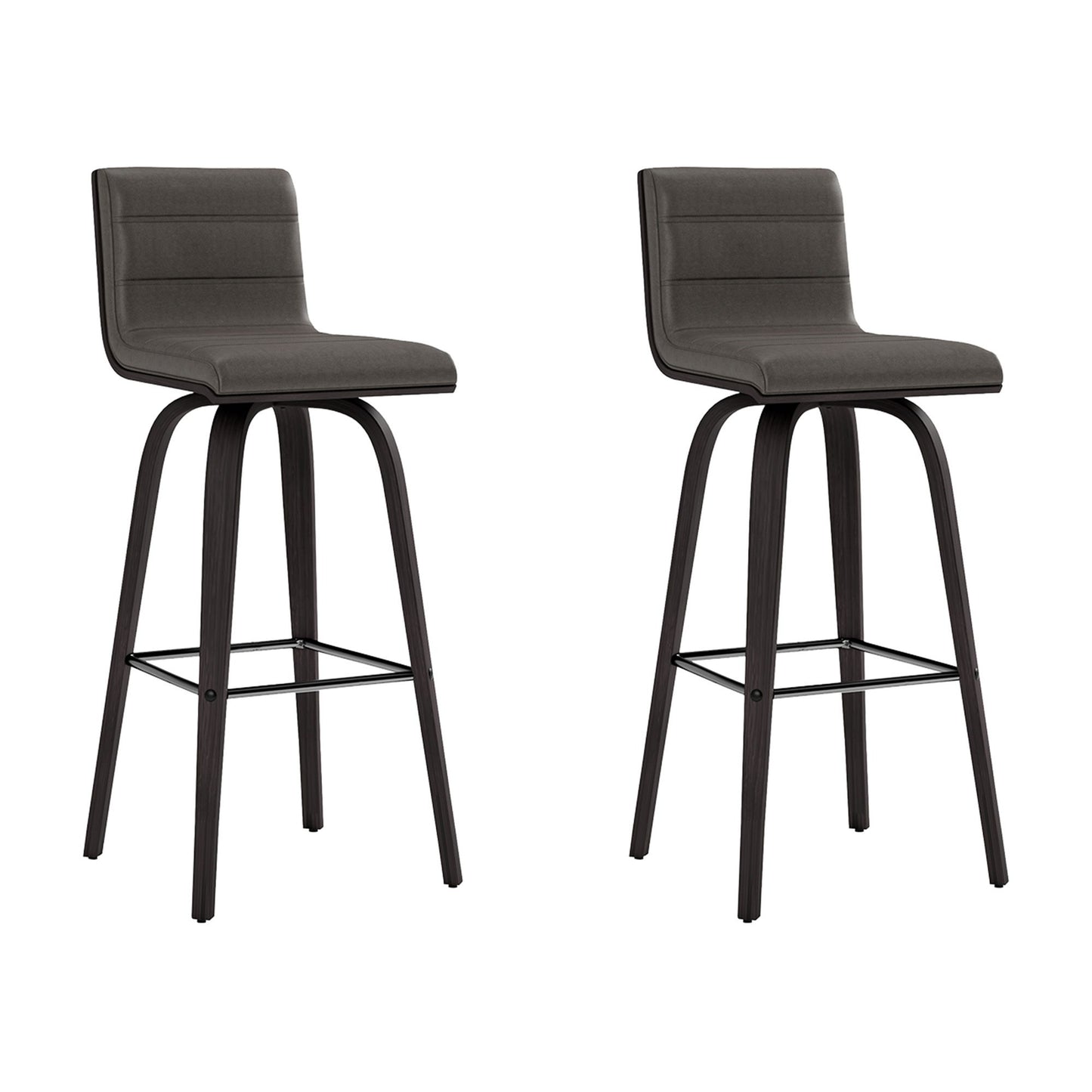 Vienna - 30" Swivel Bar Stool - Black Wood