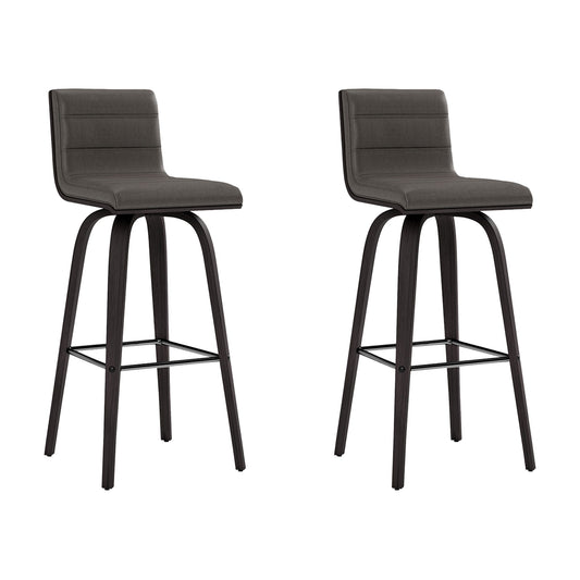 Vienna - 30" Swivel Bar Stool - Black Wood