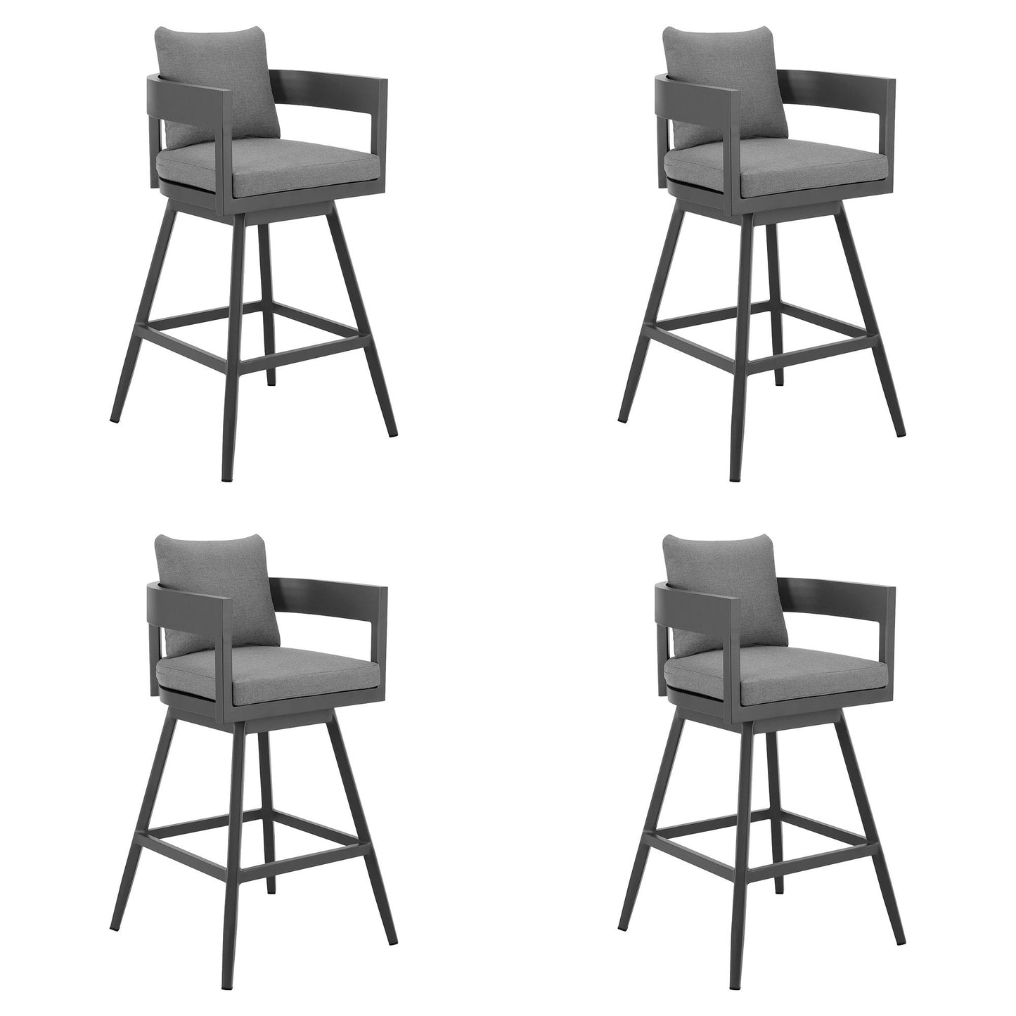 Menorca - Outdoor Patio Swivel Bar Stool Set