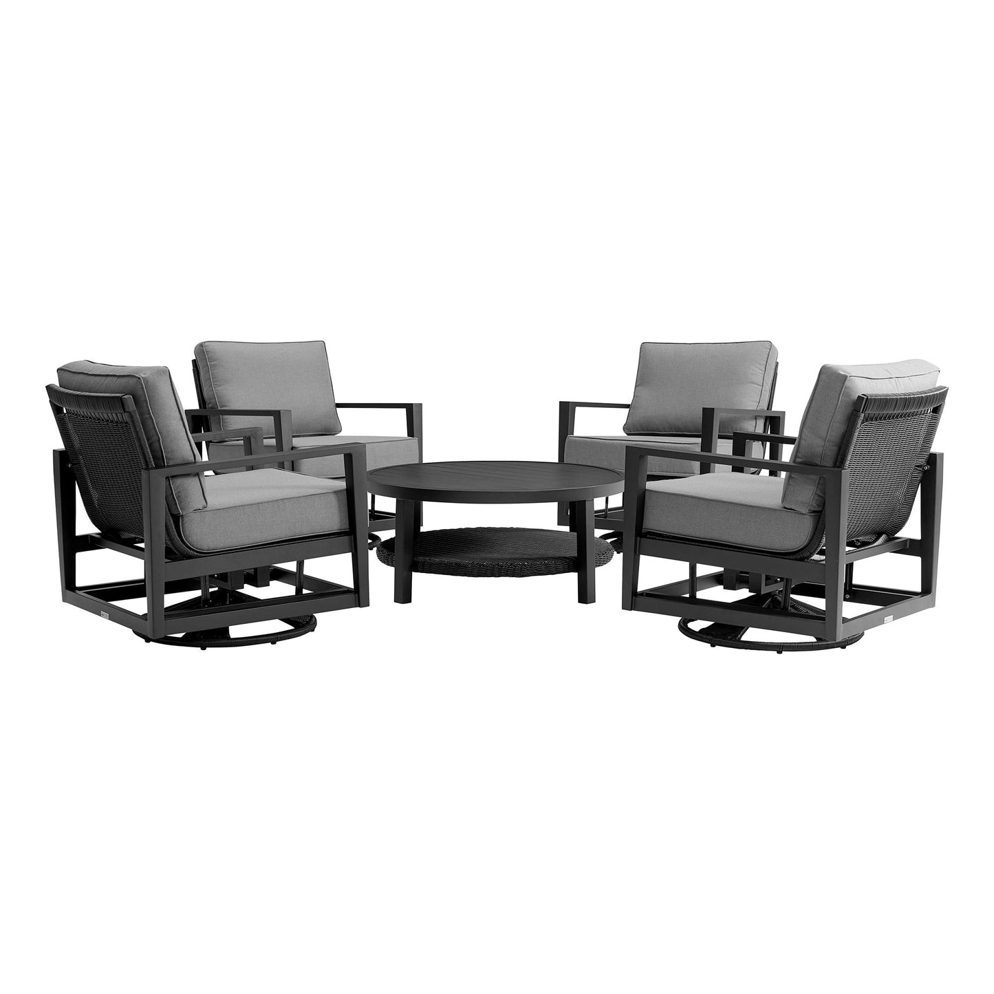 Grand - Aluminum Outdoor Seating Set With Cushions