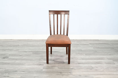 Santa Fe - Cushioned Slatback Dining Chair (Set of 2) - Dark Chocolate