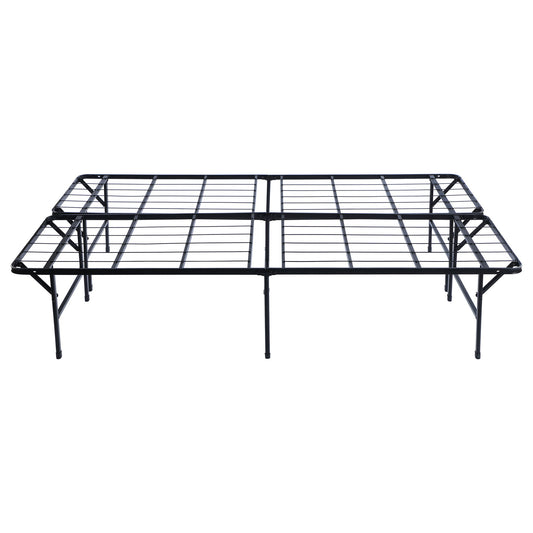 Mabel Metal Full Mattress Support Platform Bed Black
