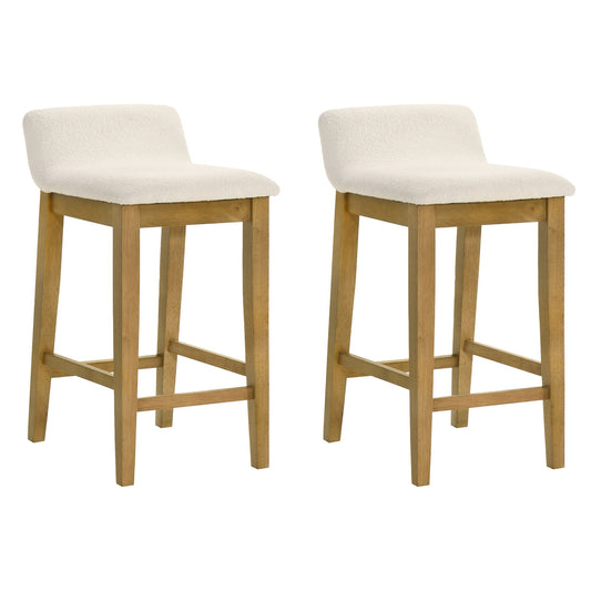 Annikah - Modern Transitional Wood Counter Height Kitchen Bar Stool