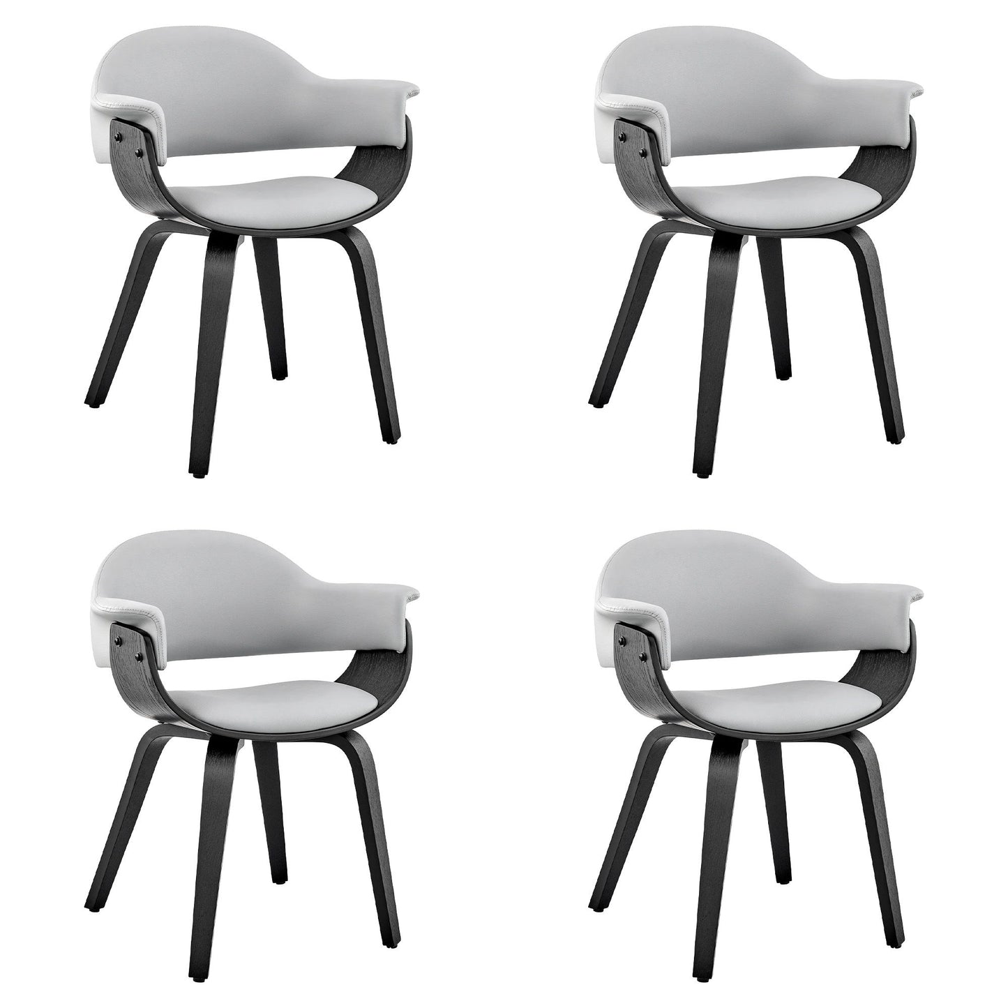 Adalyn - Dining Room Accent Chair With Black Frame