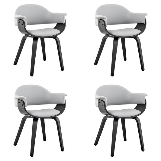 Adalyn - Dining Room Accent Chair With Black Frame
