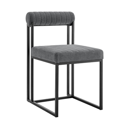Kai Anastasia - Rectangular Glass Dining Table Set - Matte Black Base