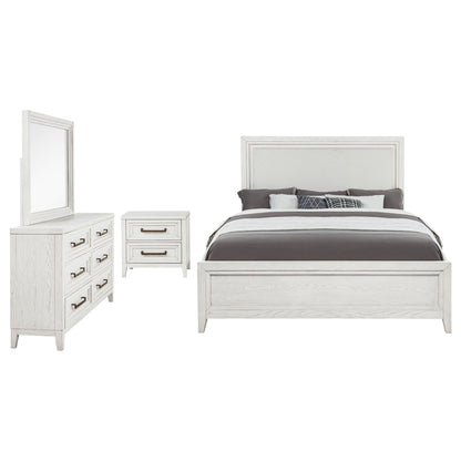 Marielle 4-piece Cal King Bedroom Set Distressed White
