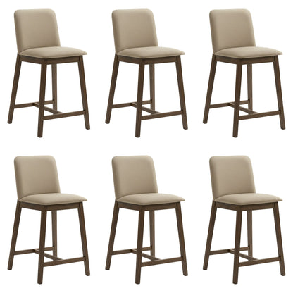 Allin - Upholstered Wood Counter Height Barstool