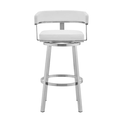 Cohen - Brushed Stainless Steel Swivel Bar Stool