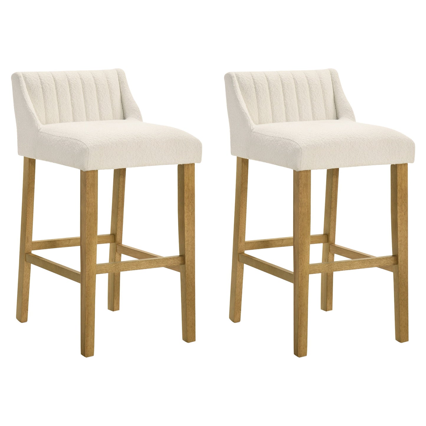 Fauna - Modern Transitional Wood Bar Height Kitchen Bar Stool