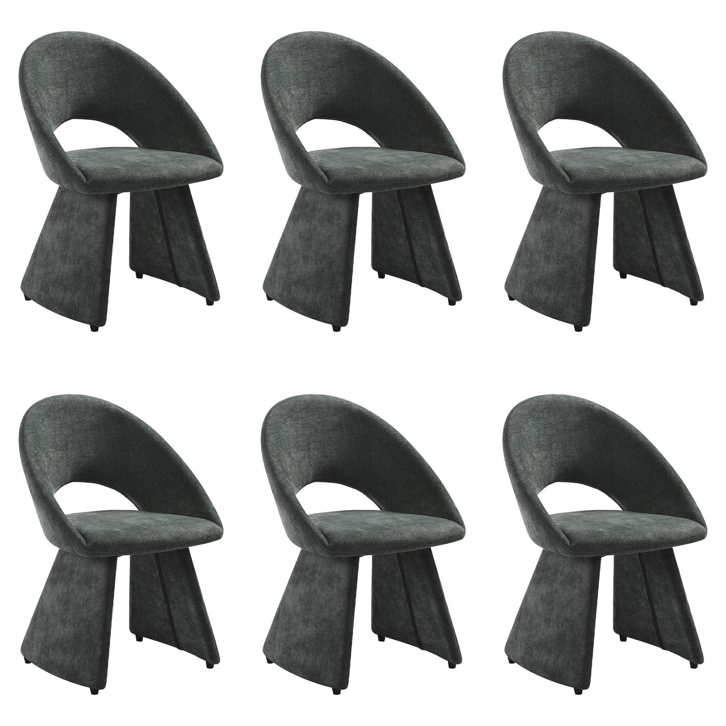 Angelina - Modern Curved Back Upholstered Dining Chair
