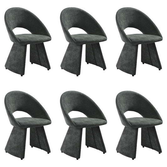 Angelina - Modern Curved Back Upholstered Dining Chair