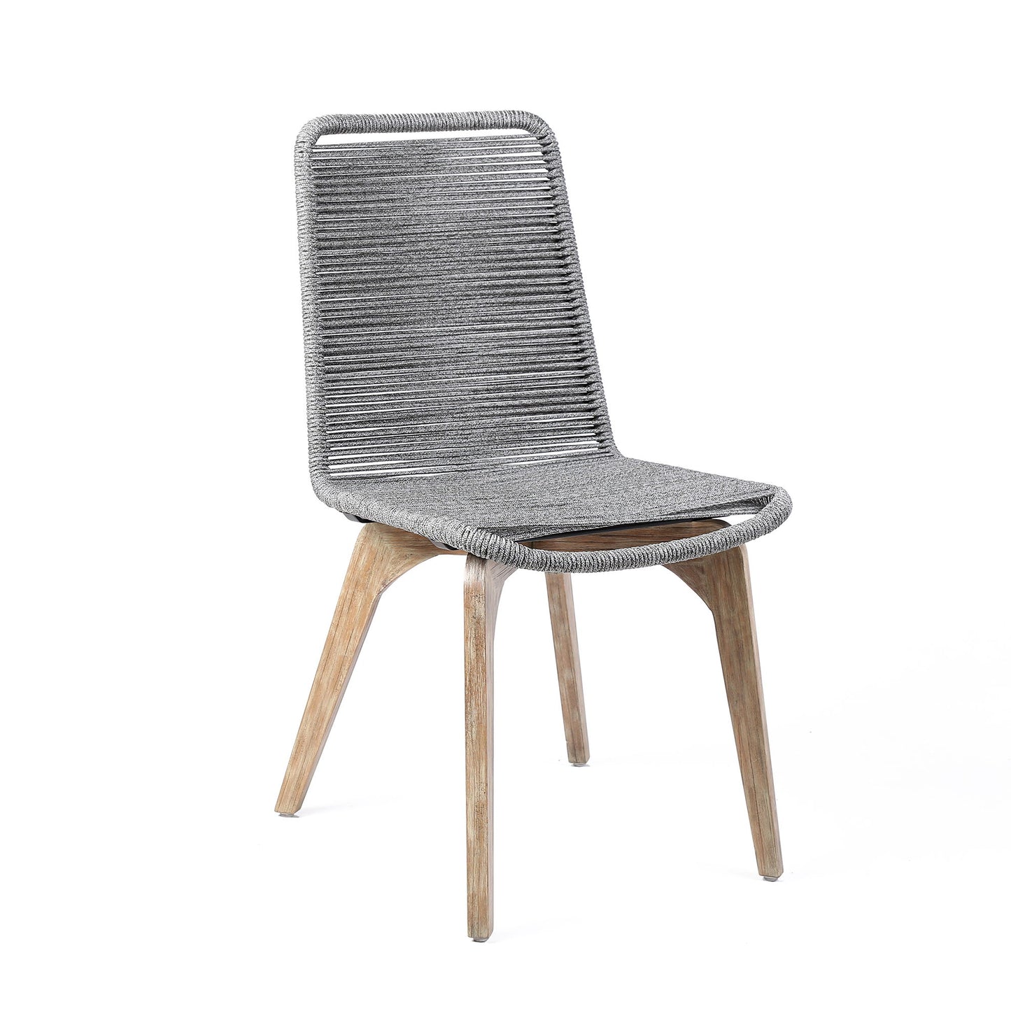 Oasis And Island - Outdoor 5 Piece Light Eucalyptus And Concrete Dining Set