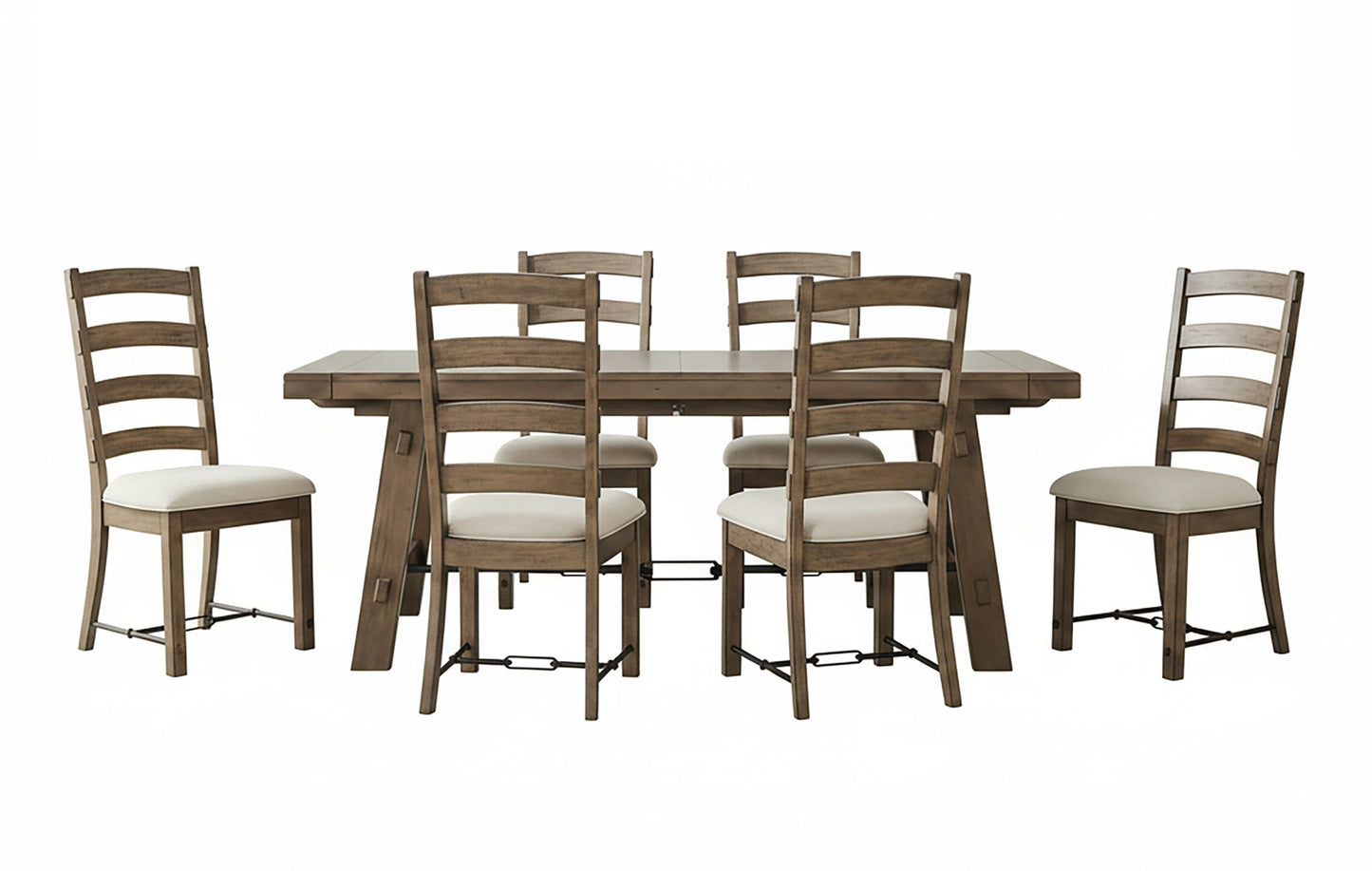 Doe Valley - Wood Dining Table With Extensions With Turnbuckle - Buckskin