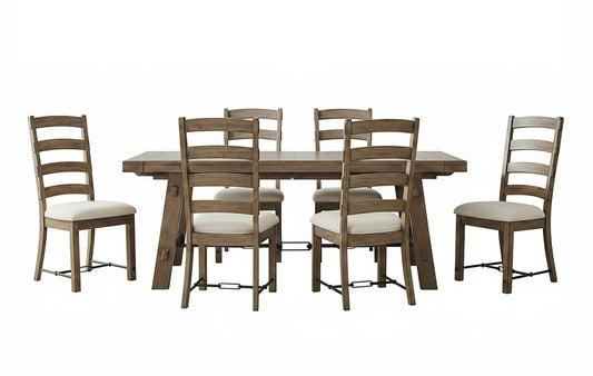 Doe Valley - Wood Dining Table With Extensions With Turnbuckle - Buckskin