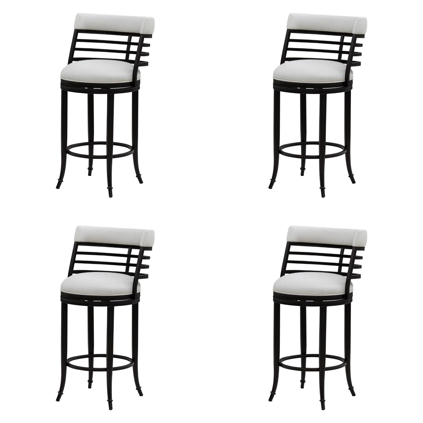 Telia - Upholstered Swivel Bar Height Barstool