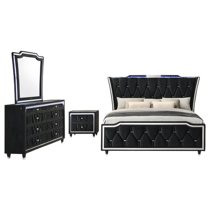 Lorient 4-piece California King Bedroom Set Black