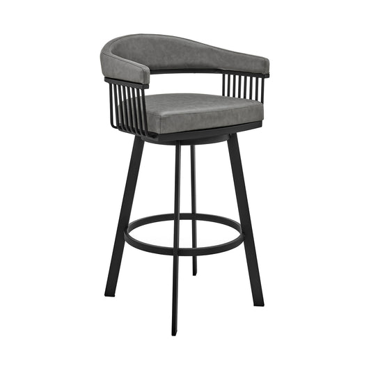 Bronson - Swivel Bar Stool - Black Finish