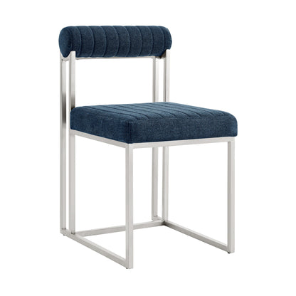Anastasia - Dining Room Chair Set With Brushed Silver Frame