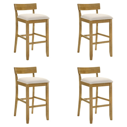 Merie - Modern Transitional Wood Bar Height Kitchen Bar Stool