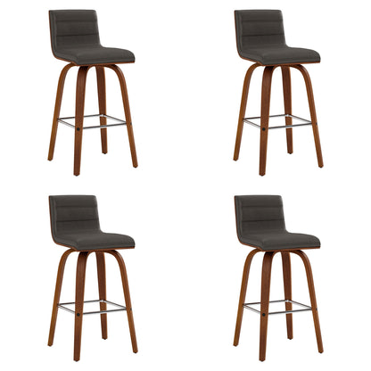 Vienna - 30" Swivel Bar Stool - Walnut Wood