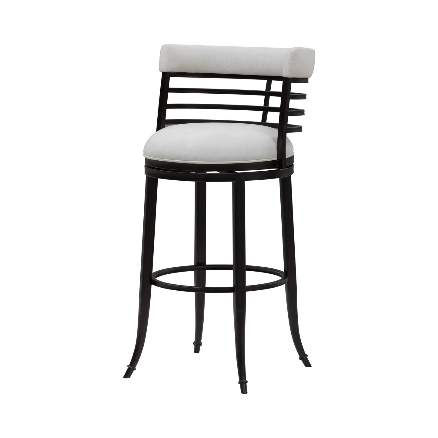 Telia - Upholstered Swivel Bar Height Barstool