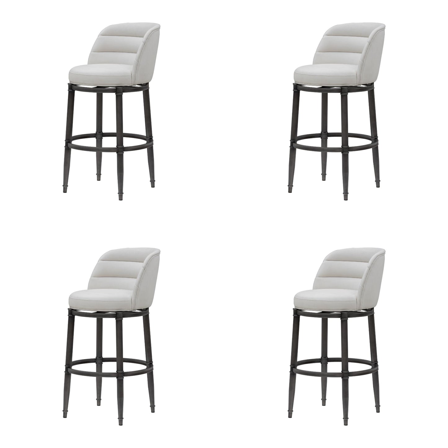 Eunice - Faux Leather Upholstered Swivel Barstool