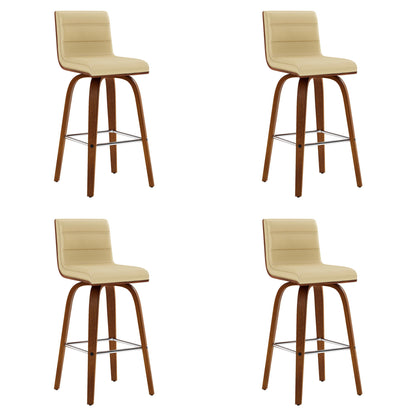 Vienna - 26" Swivel Counter Stool - Walnut Wood