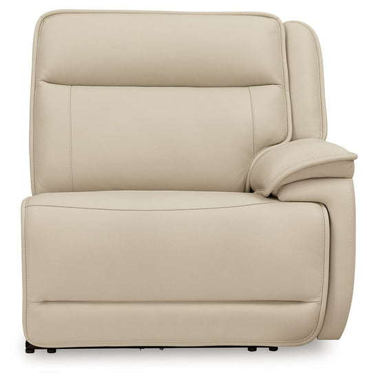 Double Deal - 4-Piece Power Reclining Sectional - Almond