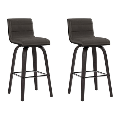 Vienna - 26" Swivel Counter Stool - Black Wood