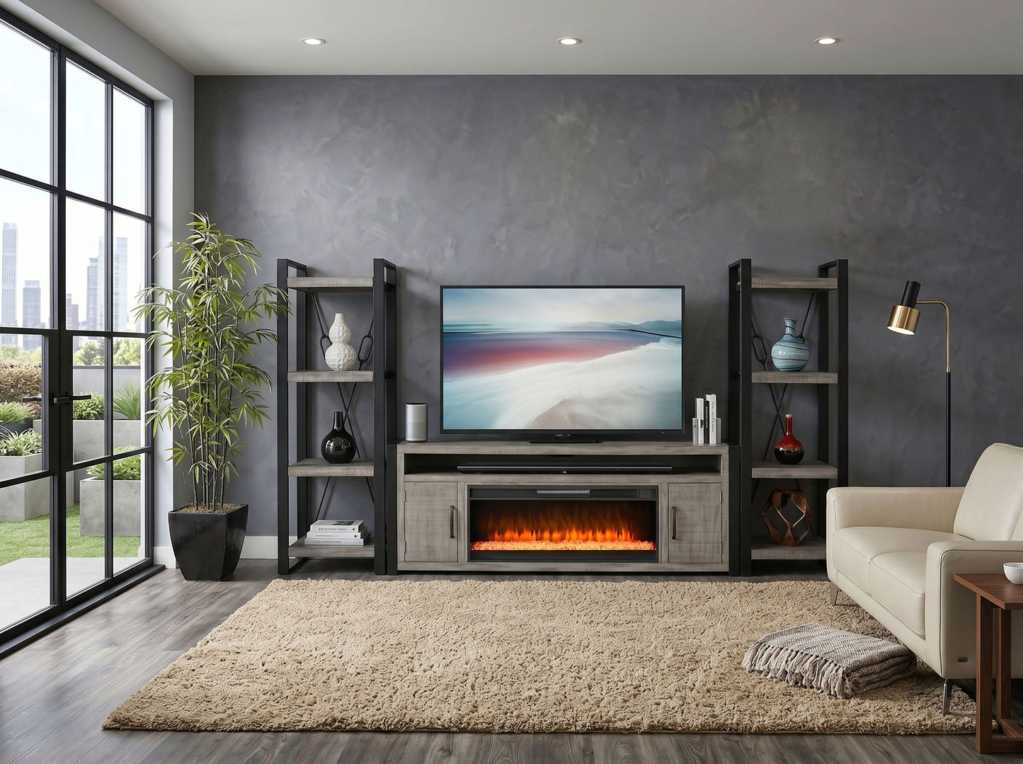 Alpine - Entertainment Wall - Gray