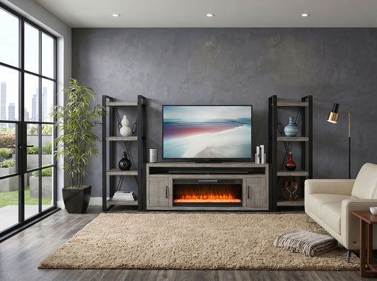 Alpine - Entertainment Wall - Gray