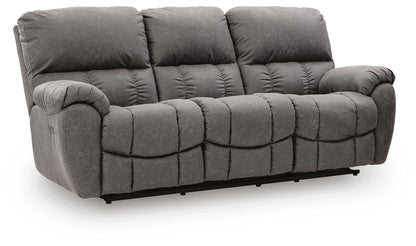 Bakerstein - Power Reclining Sofa With Adjustable Headrest - Galaxy