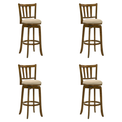 Wren - Modern Farmhouse Swivel Wood Bar Height Kitchen Bar Stool
