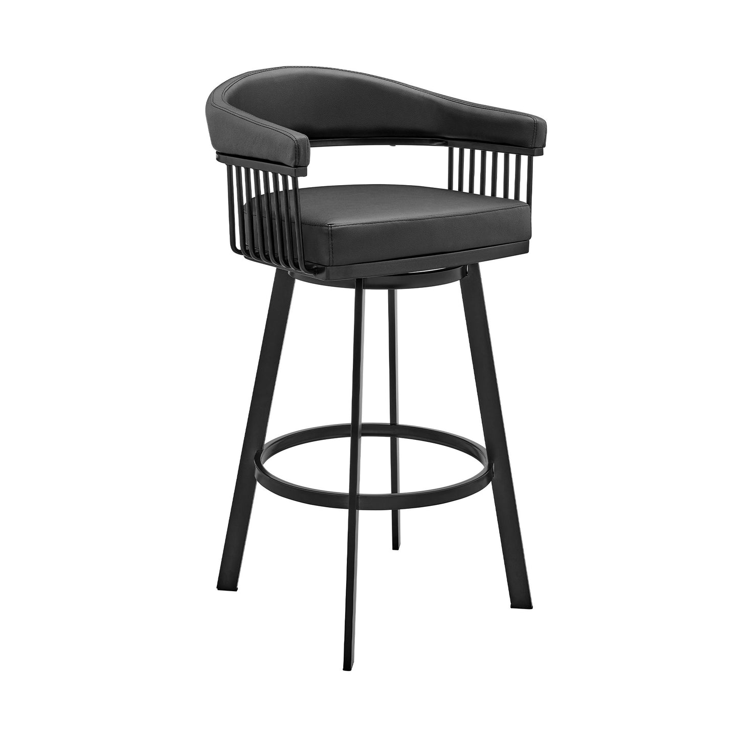Bronson - Swivel Bar Stool - Black Finish
