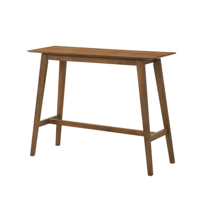 Laverna - 47.25" Wood Top Pub Table - Walnut