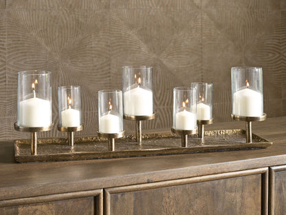 Wallmond - Candle Holder - Antique Brass Finish