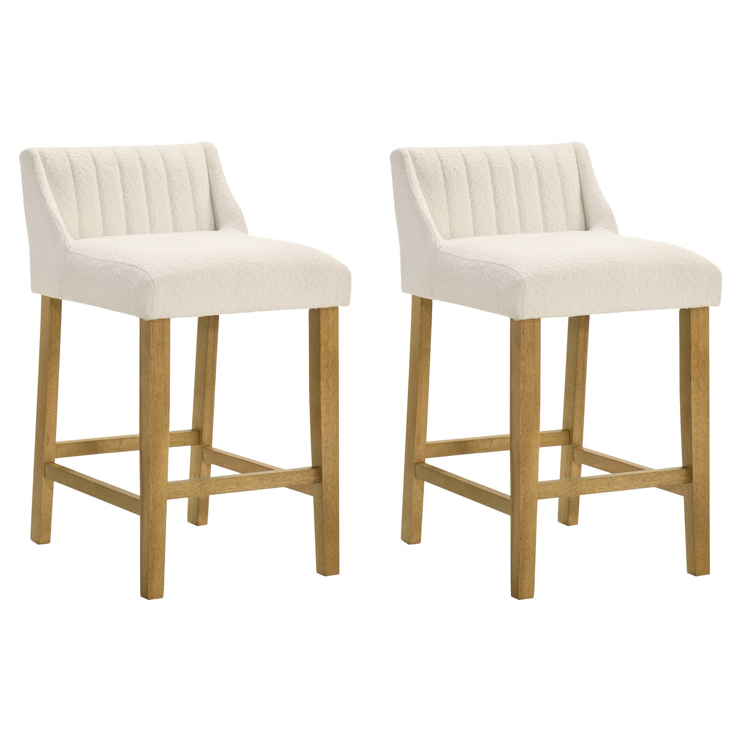 Fauna - Modern Transitional Wood Counter Height Kitchen Bar Stool