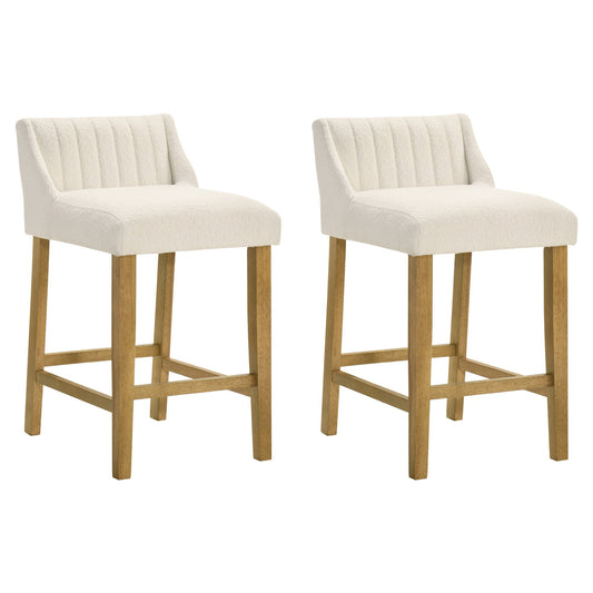 Fauna - Modern Transitional Wood Counter Height Kitchen Bar Stool