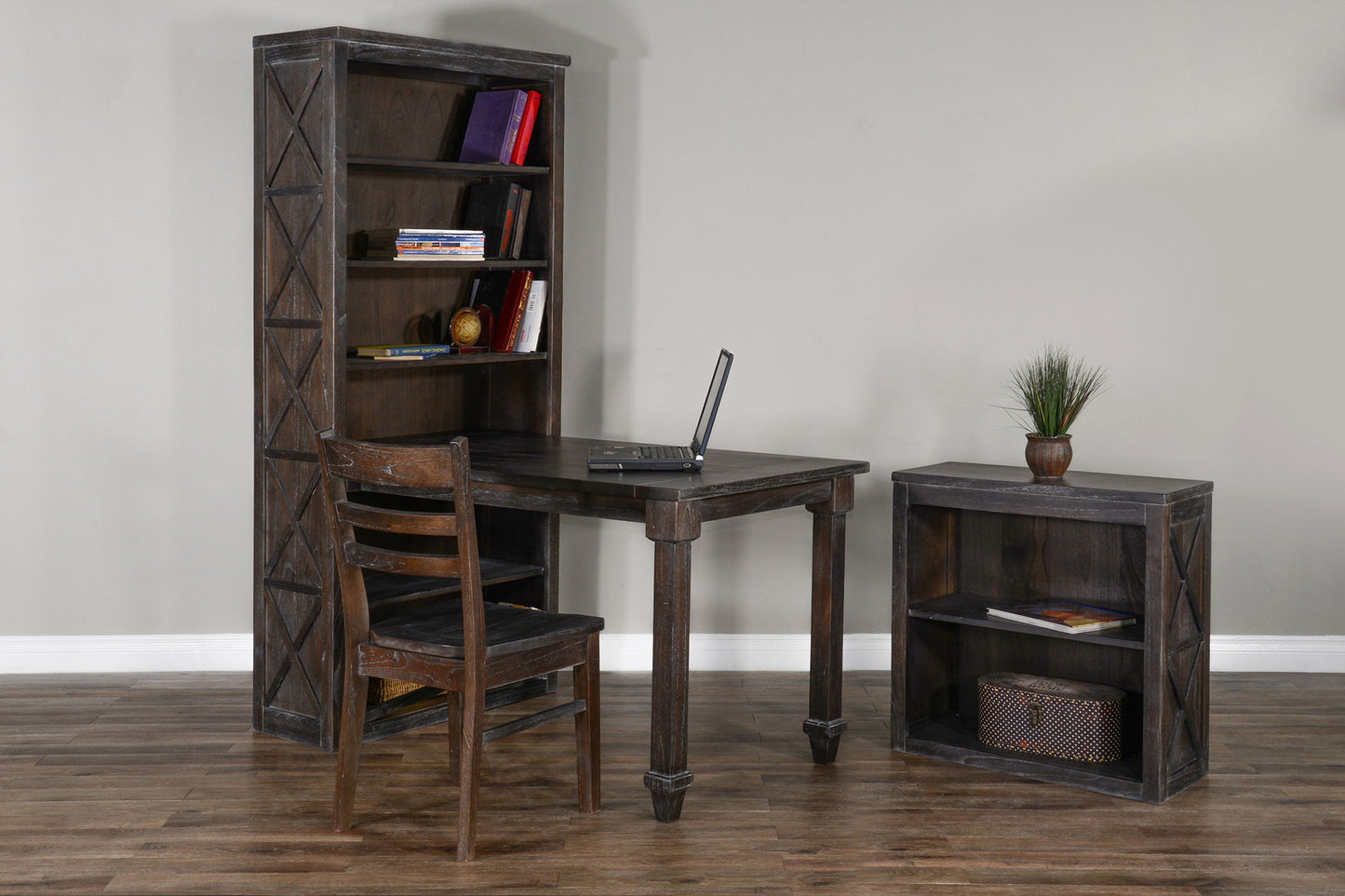 Sofia - Bookcase / Desk Base - Dark Brown