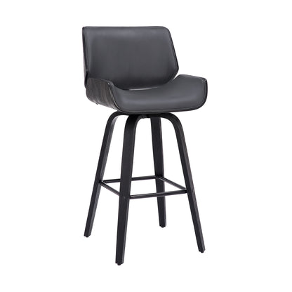 Tyler - 26" Counter Height Swivel Bar Stool With Black Frame