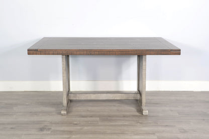 Homestead Hills - Rectangular Wood Dining Table - Tobacco Leaf / Alpine Gray