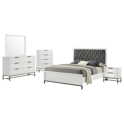 Sonora 5-piece Eastern King Bedroom Set White