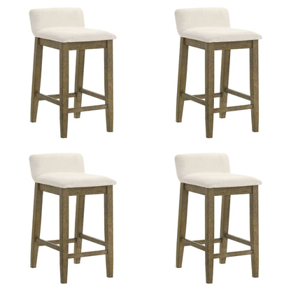 Annikah - Modern Transitional Wood Counter Height Kitchen Bar Stool