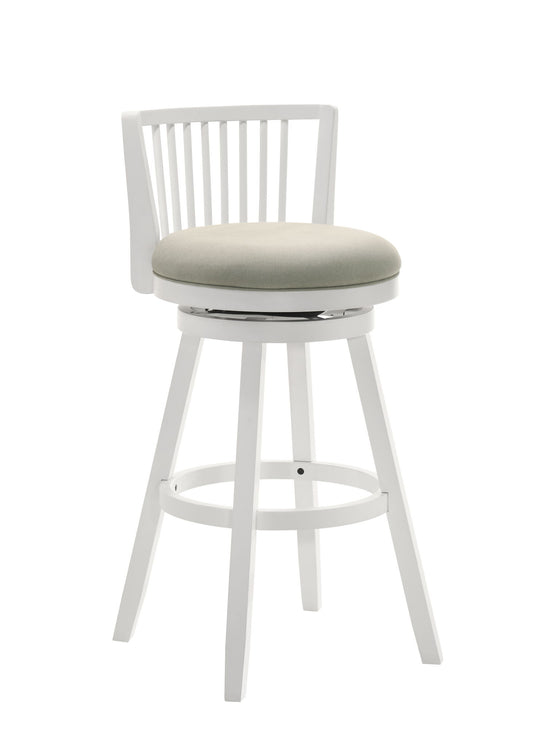 Harper - 30" Amber Glow Bar Height Rubberwood Swivel Barstool