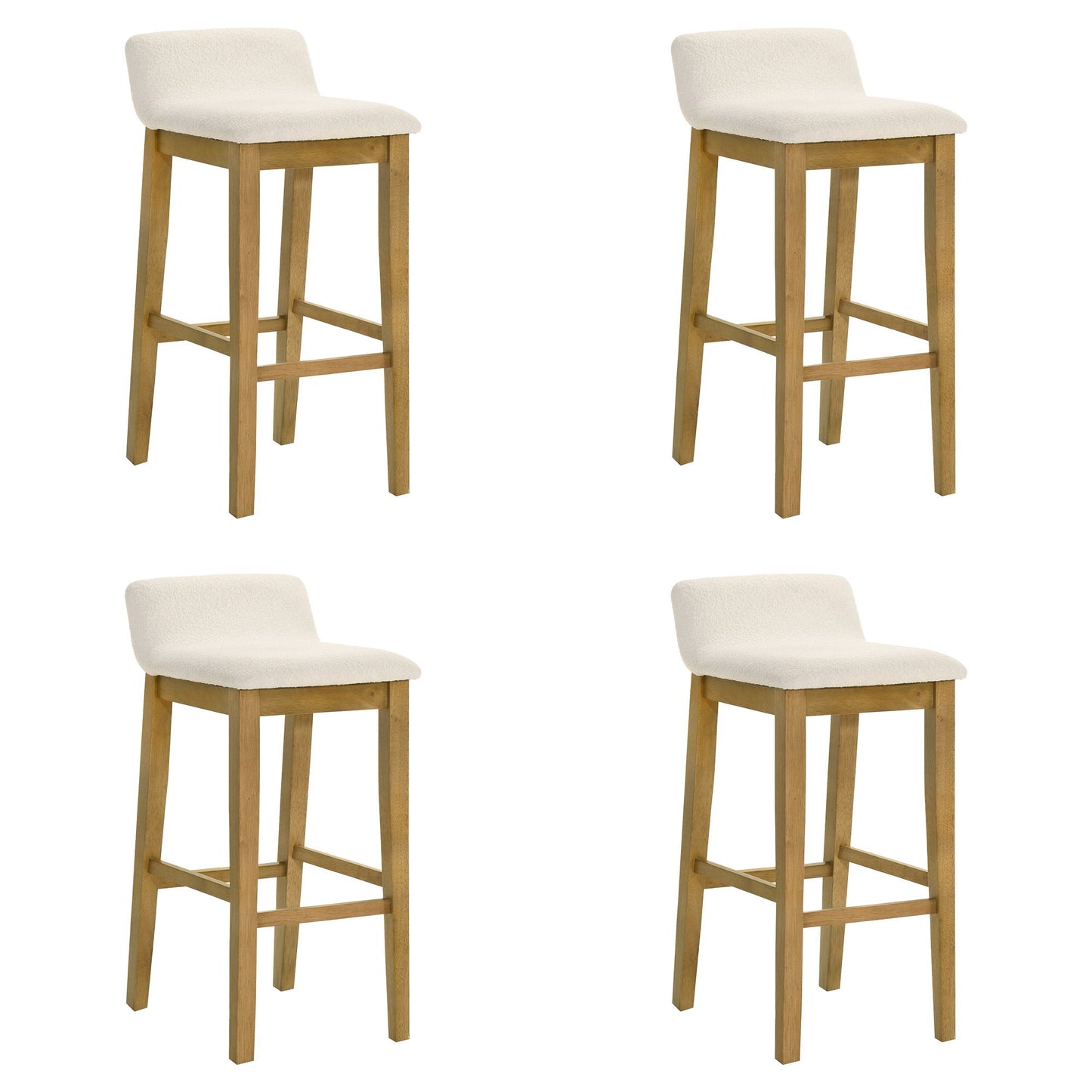 Annikah - Modern Transitional Wood Bar Height Kitchen Bar Stool