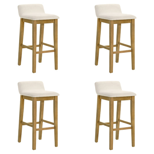 Annikah - Modern Transitional Wood Bar Height Kitchen Bar Stool