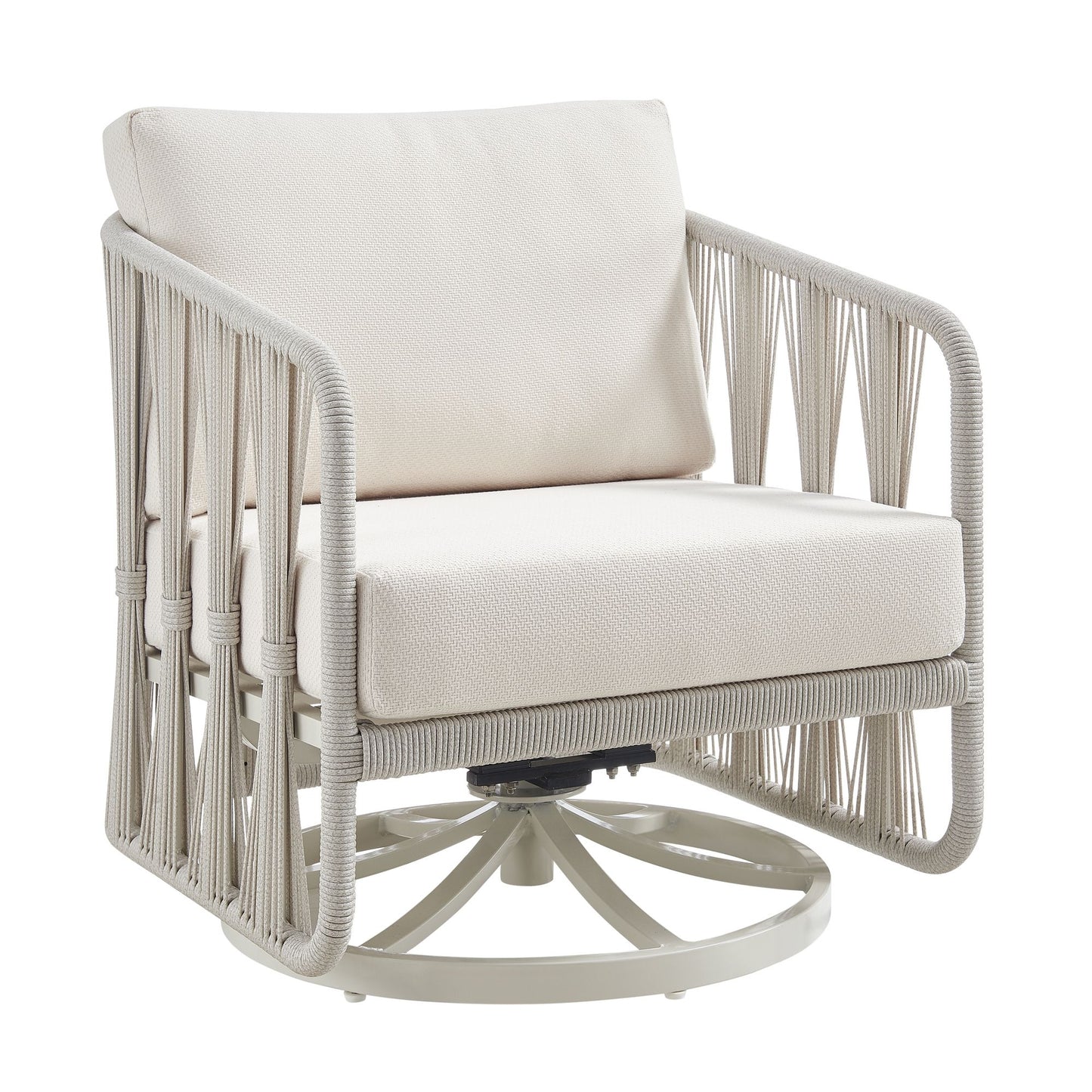 Breeze - Powder Coated Metal Outdoor Conversation Set With Cushions